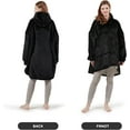 thumbnail image 3 of Degrees of Comfort Wearable Blanket Hoodie for Adults Women & Men - Cozy Warm, One Size Fits All, 3 of 14