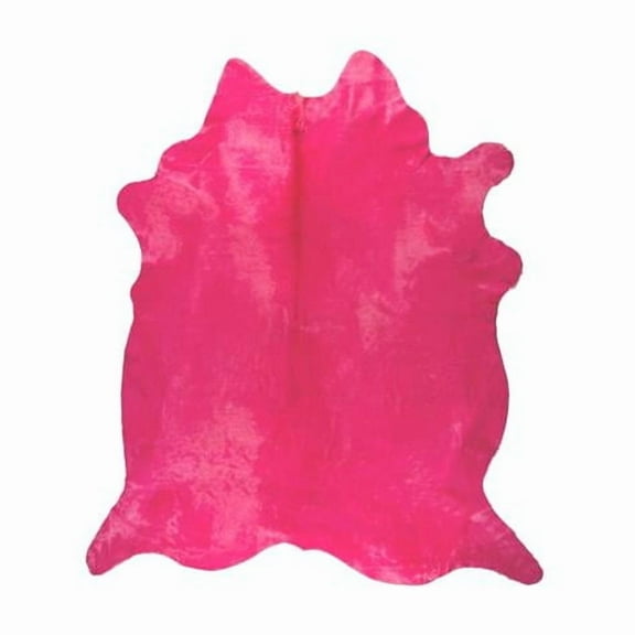 Home Decor Geneva Cowhide Rug | 1-Piece | Soft pink | 6'x7'