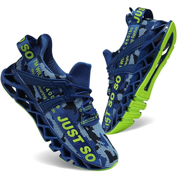 JUST SO SO Men's Running Shoes Blade-Type Shock Absorption Sneakers ...