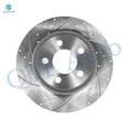 thumbnail image 3 of Set of 8 Rear 320mm Drilled Slotted Brake Disc Rotors-Ceramic Brake Pad Kit-Wheel Hub Bearing Assembly For 2005-2008 Dodge Magnum Rear D1057 7964, 3 of 10