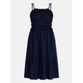 thumbnail image 5 of Time and Tru Women's Pipped Midi Dress, Sizes XS - XXXL, 5 of 5