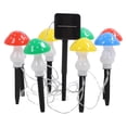 thumbnail image 2 of Mini cadena de luces solares con forma de hongo, 8 LED, luces coloridas, impermeables, para jardín al aire libre, decoración para patio y césped., 2 of 14