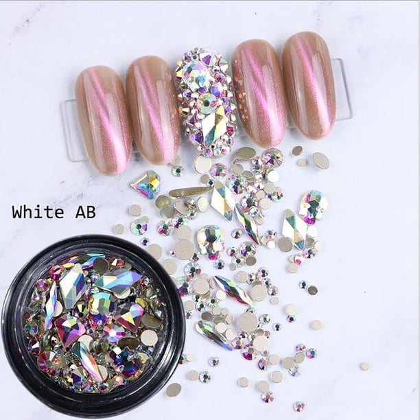 Uñas postizas, uñas postizas, regalos para mujeres, accesorios para uñas, diamantes, populares, de fondo plano, dorados, con diamantes, esmalte de uñas.