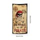 thumbnail image 2 of Flag Pirate Beware, poliéster, 90 x 180 cm, para interiores y exteriores, 2 of 2