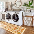 thumbnail image 6 of Fall Maple Leaf 2 Pieces Non-Slip Kitchen Mat Set Thanksgiving Farmhouse Wood Orange Plaid Soft Door Mat with Rubber Backing,Dirtproof Rugs for Entrance Doorway 15.7x23.6in+15.7x47.2in, 6 of 9