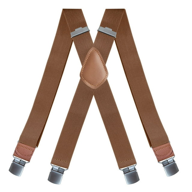 Bretelles pour Hommes, Bretelles à Clip X Bretelles Élastiques Réglables au Dos, Bretelles en Métal Robustes pour Mode Décontractée, Fête, Tenue de Boîte de Nuit