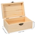 thumbnail image 7 of MRLESS Unfinished Wooden Jewelry Box Locking Clasp for Storage and Organization, 7 of 7