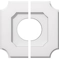 thumbnail image 2 of Ekena Millwork CMP10LE2-04000 10 in. OD x 4 in. ID Square Locke Architectural Grade PVC Contemporary Ceiling Medallion - 2 Piece, 2 of 4