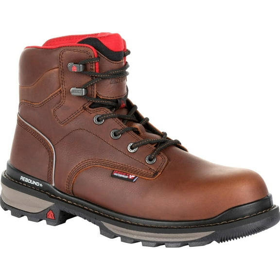 Rocky Men's Rams Horn Soft Toe Waterproof Work Boot (Wide Width Available)