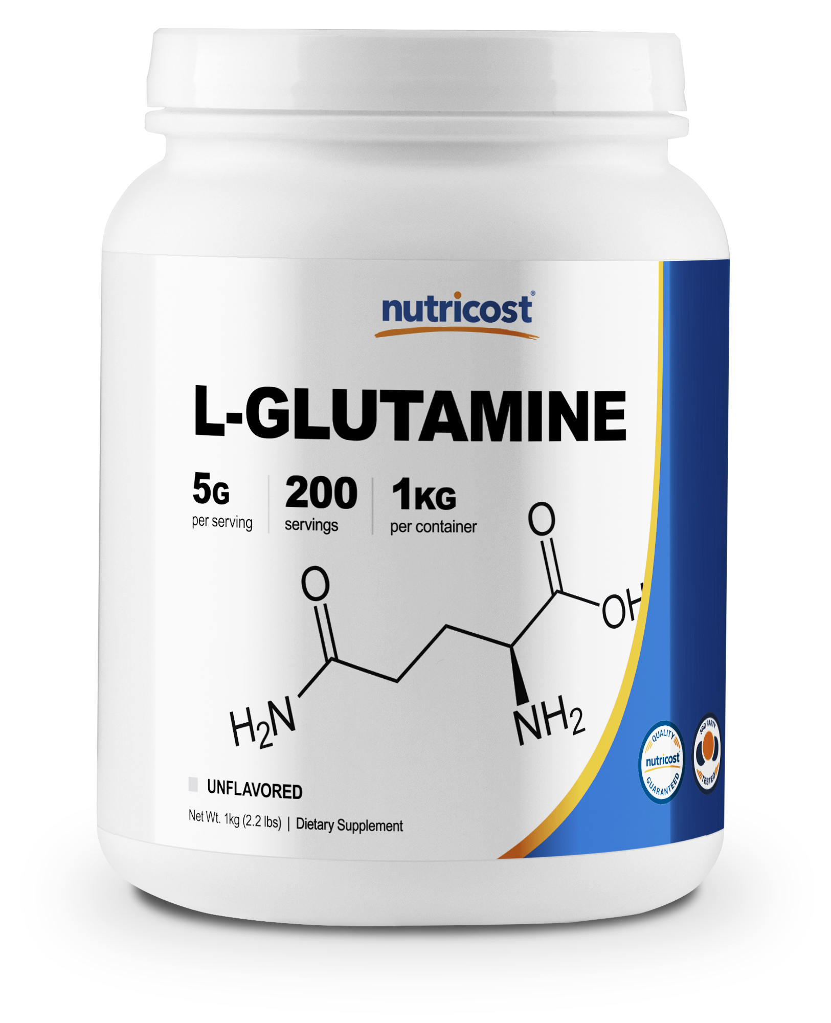 Nutricost LGlutamine Powder 1 KG 5000mg per Serving