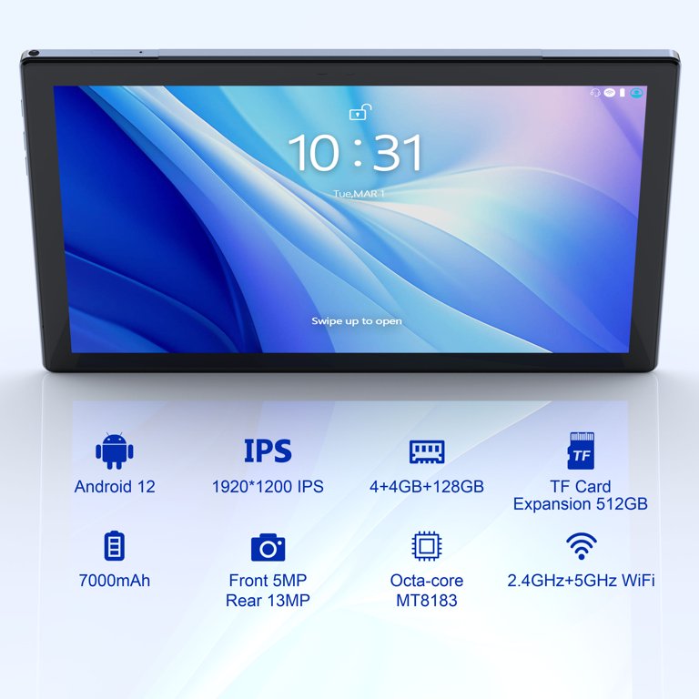 BYYBUO SmartPad T10 Full HD 10.1'' Android 12, Octa-Core
