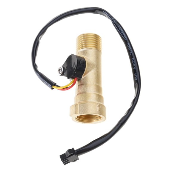 Tankless Heater Water Flows Sensors Stable Brass Water Meter Corrosions Resistant Water Sensors for Water Heater