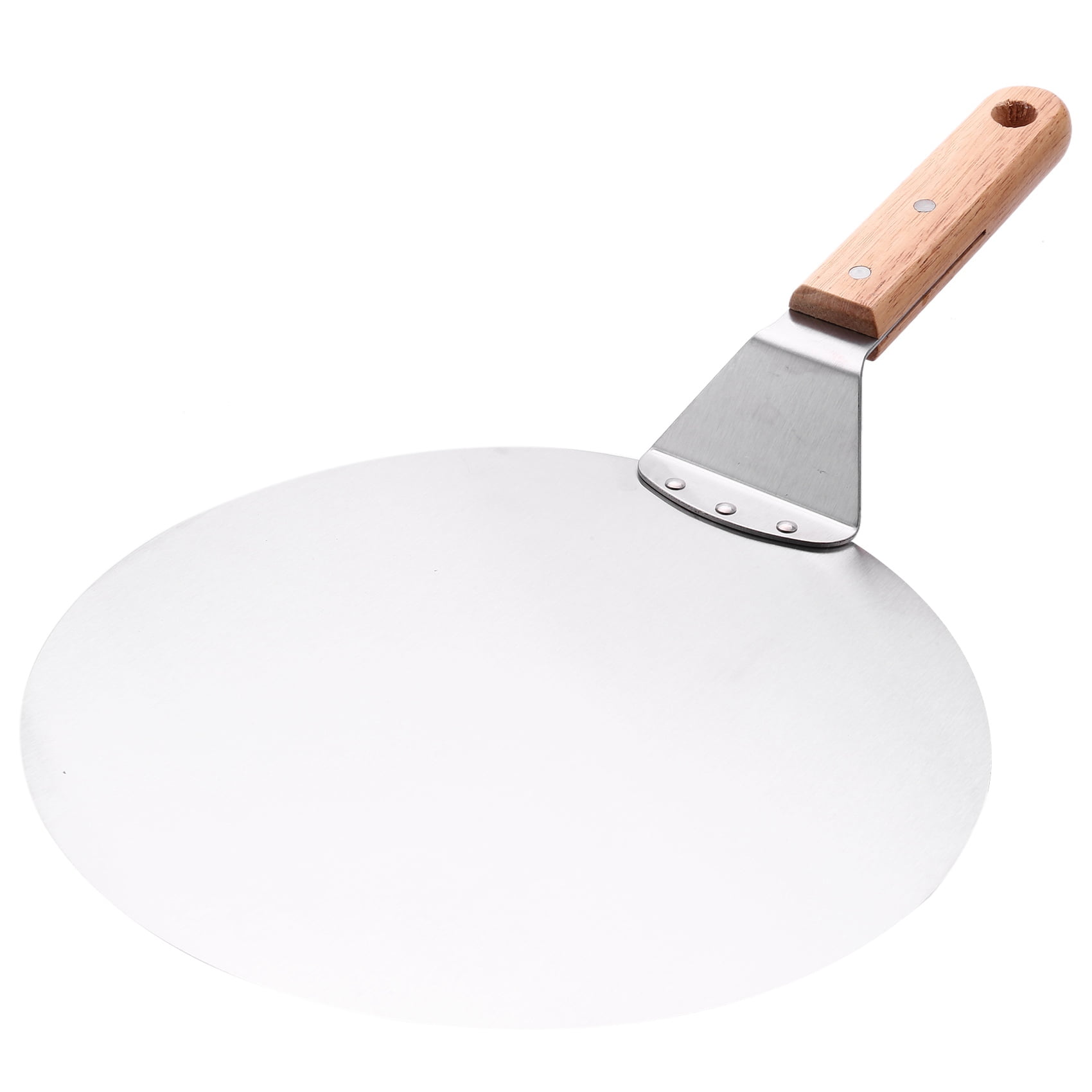 cakes and cheese etc. Pizza shovel-stainless steel pizza shovel with wooden non-slip handle suitable for pizza 
