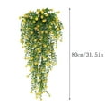 thumbnail image 3 of Flowers*2 Bunches Clearance! 80Cm Artificial In Green Plastic Planter (2 Count), 3 of 3
