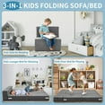thumbnail image 3 of ABORON Folding Sofa Bed Floor Mattress for Kids, Tri Folding Mattress Kid Fold Up Sofa Futon Folding Chair Bed, Child Foldable Mattress Floor Bed Folding Couch Trifold Mattress for Playroom, 3 of 8