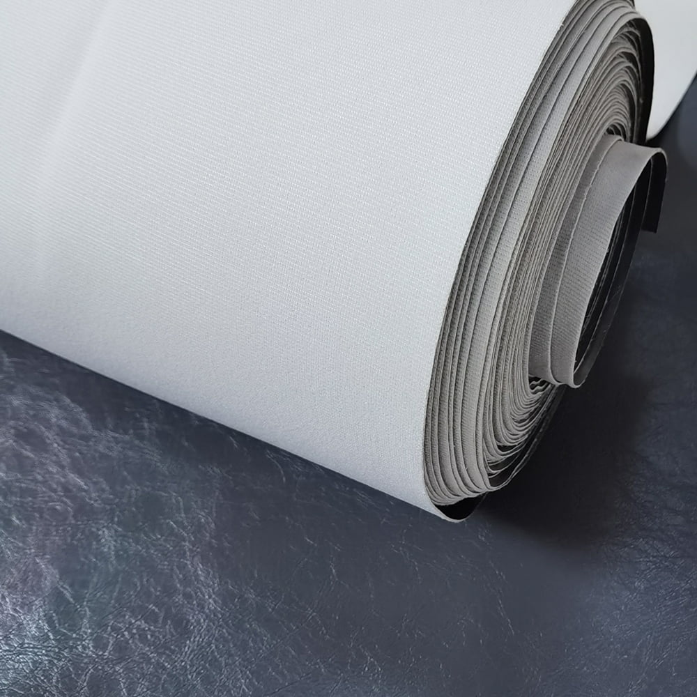 Faux Leather Fabric 4.5ft Wide Grey Wrinkles Interior Replacement Shedding or Renovate Damaged Project