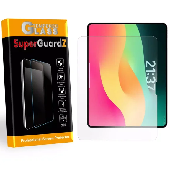 [2-Pack] For iPad Air 13 (7th Gen, 2025) / iPad Air 13 (6th Gen, 2024) - SuperGuardZ Tempered Glass Screen Protector, Anti-Scratch, 9H Hardness, Anti-Bubble, Anti-Shock