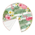 thumbnail image 3 of Kll Tropical Flamingo Christmas Tree Skirt 36",Party Decorations Farmhouse For Christmas Decorations Holiday Party, 3 of 8