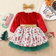 thumbnail image 2 of LNMQLPDBS Christmas Dress for Girls Size 6 Christmas Dresses for 10-12 Christmas Baby Girl 12-18 Months 5t Dresses Dress Teens Cute Baby Clothes 4t, Hot Pink 5-6 Years, 2 of 9