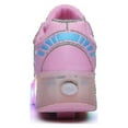 thumbnail image 3 of (Pink-38)Led Light Up Roller Shoes Double Wheel Usb Rechargeable Skating Shoes Black/pink, 3 of 3