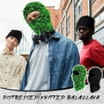 thumbnail image 5 of Viworld 2 Pack Distressed Balaclava Ski Mask Full Face Knitted Balaclava Windproof Cool Ski Mask for Cold Weather, Black, Black Green, 5 of 6