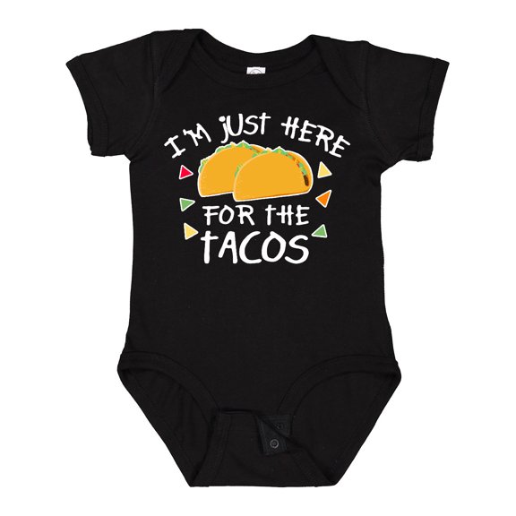 Inktastic I'm Just Here for the Tacos Cinco De Mayo Boys or Girls Baby Bodysuit