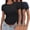 Navy, variant on MEICHEN Women's Crop T Shirt Girls Summer Pullover Top Women's Thin Round Neck Fashion Short Sleeves