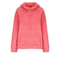 thumbnail image 4 of tarylea Hoodies for Women Plush Sweatshirt Solid Color Long Sleeve Pullover with Pocket Casual Loose Winter Warm Sleepwear Homewear Tops, 4 of 6