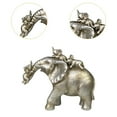 thumbnail image 6 of TISHITA Elephant Statue Desktop Decoration Ornament Artwork Resin Figurine Animal Sculpture for Office Home Bedroom Shelf Living Room A, 6 of 8