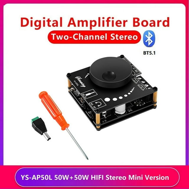 -AP50L Placa Amplificadora Bluetooth Digital Mini VersióN 50W+50W HIFI Alta Potencia BT5.1 MóDulo de Altavoz EstéReo de Dos Canales