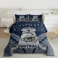 thumbnail image 2 of jejeloiu American Rugby Game Twin Comforter Sets,Football Sport Lover Bedding Set For Ball Game Lover Reversible 2-Piece, 2 of 8