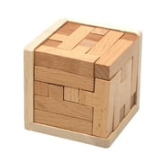kjfeif Brain Teaser Puzzle Cube Wooden Puzzles T Shaped L Puzzle Educational Toy for Kids and Adults, Ideal for Boys & Girls 3-12 Years Old Birthday Gift