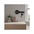 Bohemian Style Wooden Key Rack, Wall-Mounted Key Chain Holder with ...