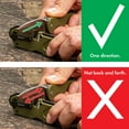 thumbnail image 5 of Smith’s Pocket Pal Tactical Knife Sharpener - OD Green - 2 Stage Sharpener & Diamond Sharpening Rod - Pocket Clip - Outdoor Hunting Knife & Hook Sharpener - Compact & Lightweight, 5 of 5