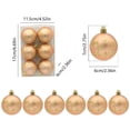 thumbnail image 3 of Fiudx Liquidación de ofertas flash Bolas de Navidad Bolas de decoración para árbol de Navidad Bolas de polvo Colgantes de Navidad 6 cm Decoración navideña Colgante pequeño, 3 of 6