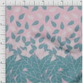 thumbnail image 1 of oneOone Polyester Lycra Blush Pink Fabric Leaves Panel Craft Projects Decor Fabric Printed By The Yard 56 Inch Wide, 1 of 3
