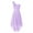 Lavender, variant on Manyakai Girls One Shoulder Chiffon Wedding Bridesmaid High Low Dress Pageant Prom Ball Gown Light Blue 16