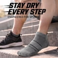 thumbnail image 3 of Mqamex Athletic Ankle Socks Mens, Cushioned Cotton Short Socks,6 Pairs Sizes 6-13, 3 of 8