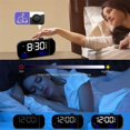 thumbnail image 5 of Projection Alarm Clock,Digital Clock with 180 Rotatable Projector and Infinitely Brightness Dimmer and Voice, 5 of 5