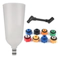 thumbnail image 1 of Engine Oil Funnel Adaptor, Plastic Anti Spillage Oil Funnel Kit Wear Resistant  For Car, 1 of 8