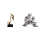thumbnail image 1 of Escultura creativa de resina de un búho con , adorno de mesa, figura moderna de animal, pieza central para escritorio, chimenea, sala d, 1 of 8