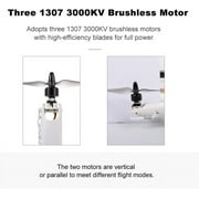 Bruce&Shark RC Airplane WLtoys XK X450, 2.4G Remote Control Plane 6 Channel Brushless Motor Aircraft, Vertical Takeoff LED RC Glider Fixed Wing Plane RTF For Adult Child Kid Teen