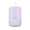 thumbnail image 4 of Matamoscas para uso en interiores y exteriores, herramienta portátil para acampar con luces LED de color azul violeta y respaldo adhesivo desechable, elimina plagas de manera silenciosa y eficiente, 4 of 5