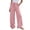 Pink, variant on VEKDONE Women Casual Wide Leg Pants Elastic Waist Drawstring Palazzo Pants Summer Loose Fit Flowy Straight Trousers with Pockets Pink S