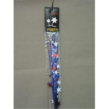 Party Deco 46013-H 21 in. Red- White and Blue Plain Spray Bagged - Pack of 13