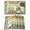 Green Yellow Ivory, variant on Placemats Set of 4, Sunflower Gnomes Woven Placemat, Linen Place Mats for Kitchen/Dining Tables, Spring Farmhouse Country Daisy Leaf Plaid Washable Table Mats for Party