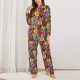 thumbnail image 2 of Fotbe Daisies Flowers Conjunto de Pijama de Manga Larga para Mujer con Estampado, Ropa de Dormir de 2 Piezas, Conjunto de Casa Suave y Cómodo con Bolsillos-Large, 2 of 7