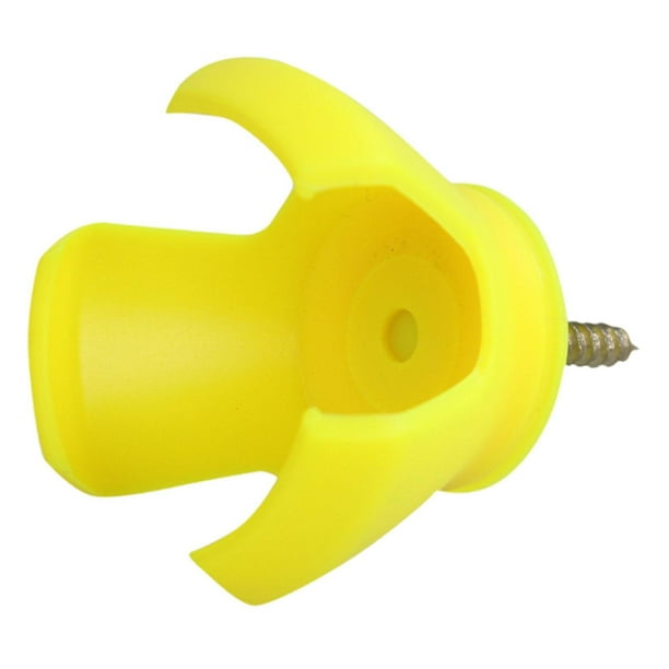 Recuperador de pelotas de golf, recogedor de pelotas de golf para el extremo del agarre del putter, resistente, fácil instalación, atornillado, regalo Amarillo