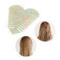 thumbnail image 5 of Unique Bargains 1 Pc Heart-shaped Hair Comb Light Green Acetate Sheet, 5 of 5