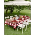 thumbnail image 3 of Outdoor Tablecloth with Umbrella Hole and Zipper, Valentine's Day Rectangle Table Cloth 60x120 Inch Waterproof Tablecloth, Vintage Love Heart Truck Wooden Valentines Picnic Table Cover for Patio, 3 of 7